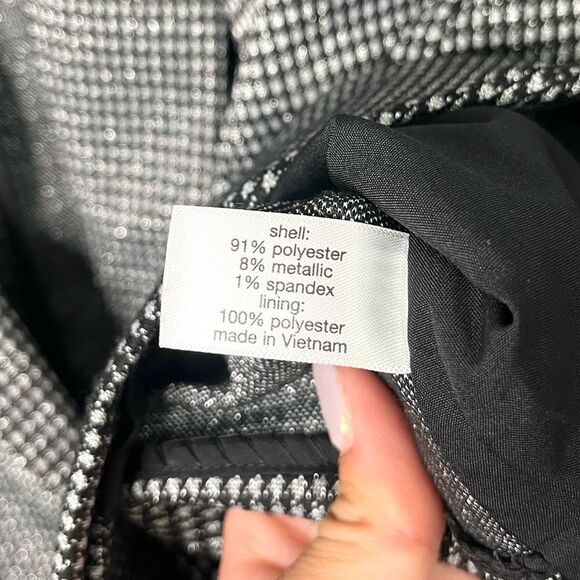 Lane Bryant Blazer Women’s 22 Black and White Houndstooth Jacket - Picture 5 of 6